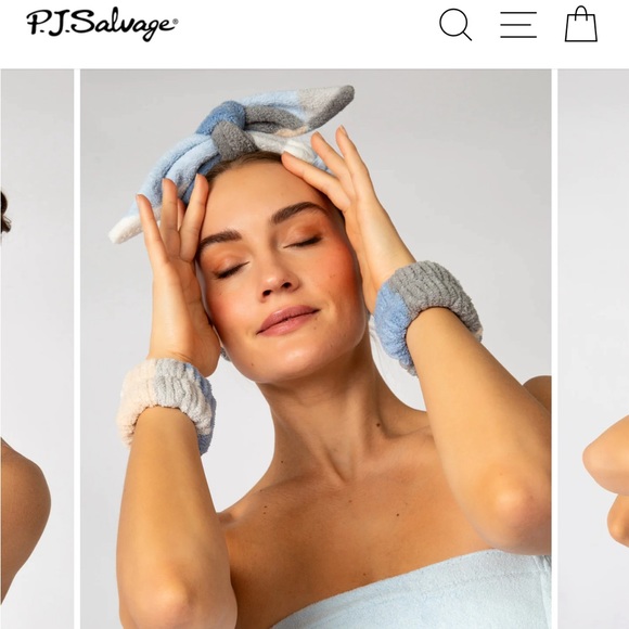 PJ salvage head wrap and wristband set - Picture 2 of 3